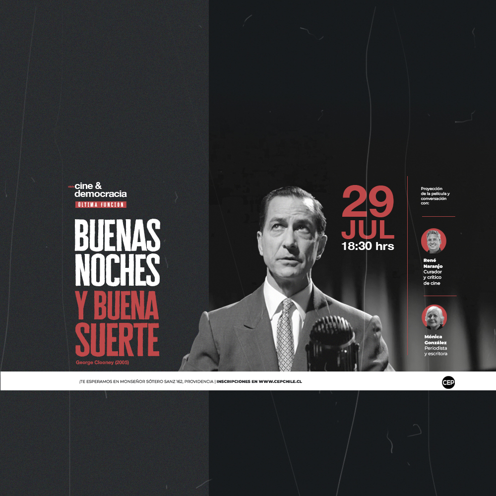 Ciclo Cine y Democracia | «Buenas noches y buena suerte» (2005) de George Clooney