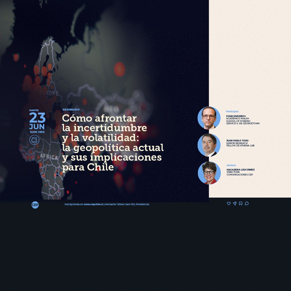 Cómo afrontar la incertidumbre y la volatilidad: la geopolítica actual y sus implicaciones para Chile