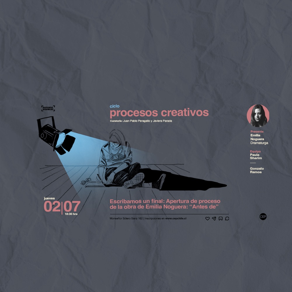 Ciclo Procesos creativos | Apertura de proceso de la obra “Antes de”, de Emilia Noguera